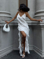 Дамска рокля Amara Ruffle Gown **SALE 25**-https://detail.1688.com/offer/886614650237.html-Thedresscode
