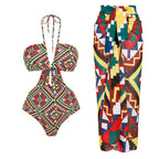 Дамски бански + пола Patchwork SS25-бански-Thedresscode