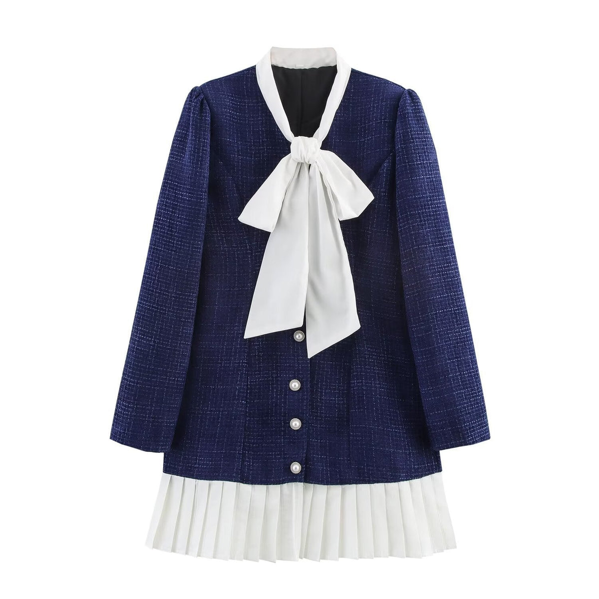 Дамска рокля Navy Elegance Bow SS27