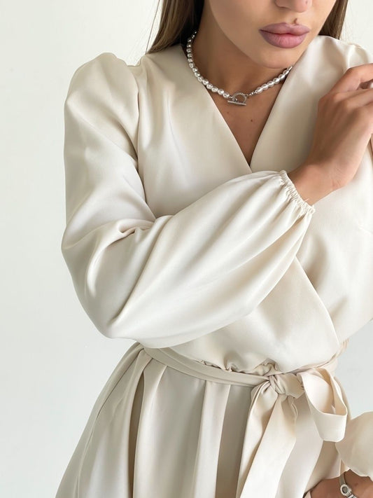 Дамска рокля Cross WHITE-Dresses-Thedresscode
