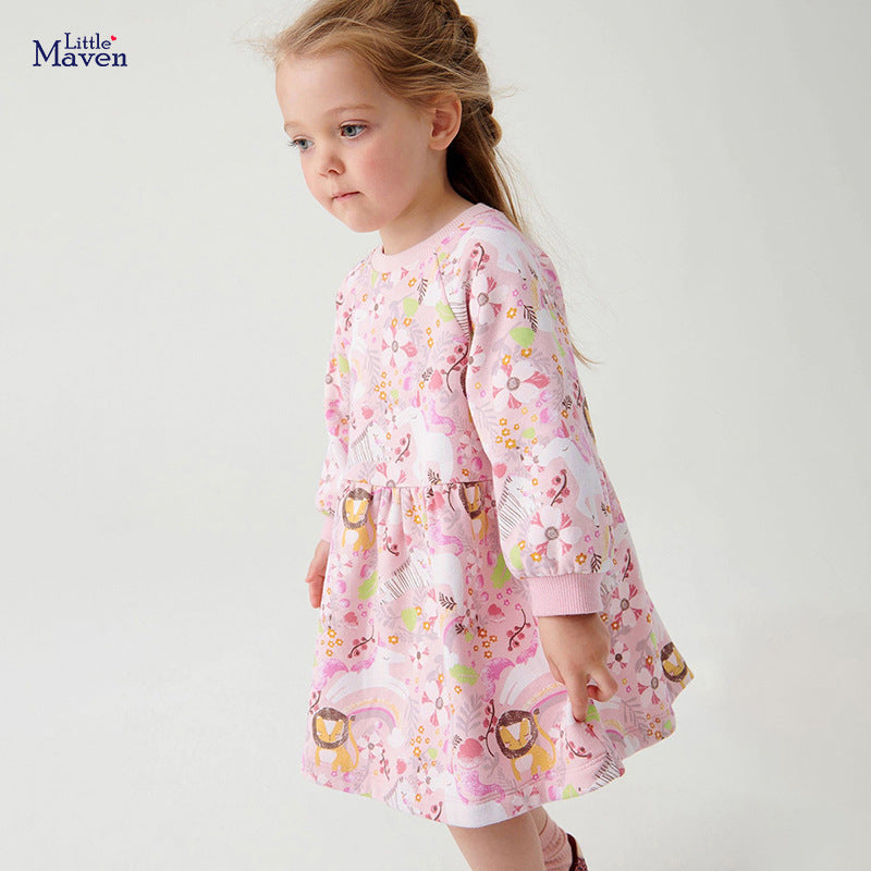 Детска рокля с цветя Bird bee SS23-Clothing-Thedresscode