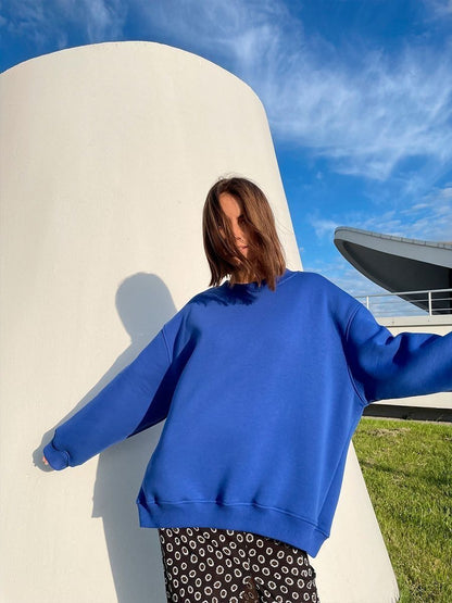 Дамски Суитшърт 22E Sweatshirt AUTUMN BLUE-Sweatshirt-Thedresscode