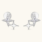Дамски обеци Silver Twinkle Star SS26