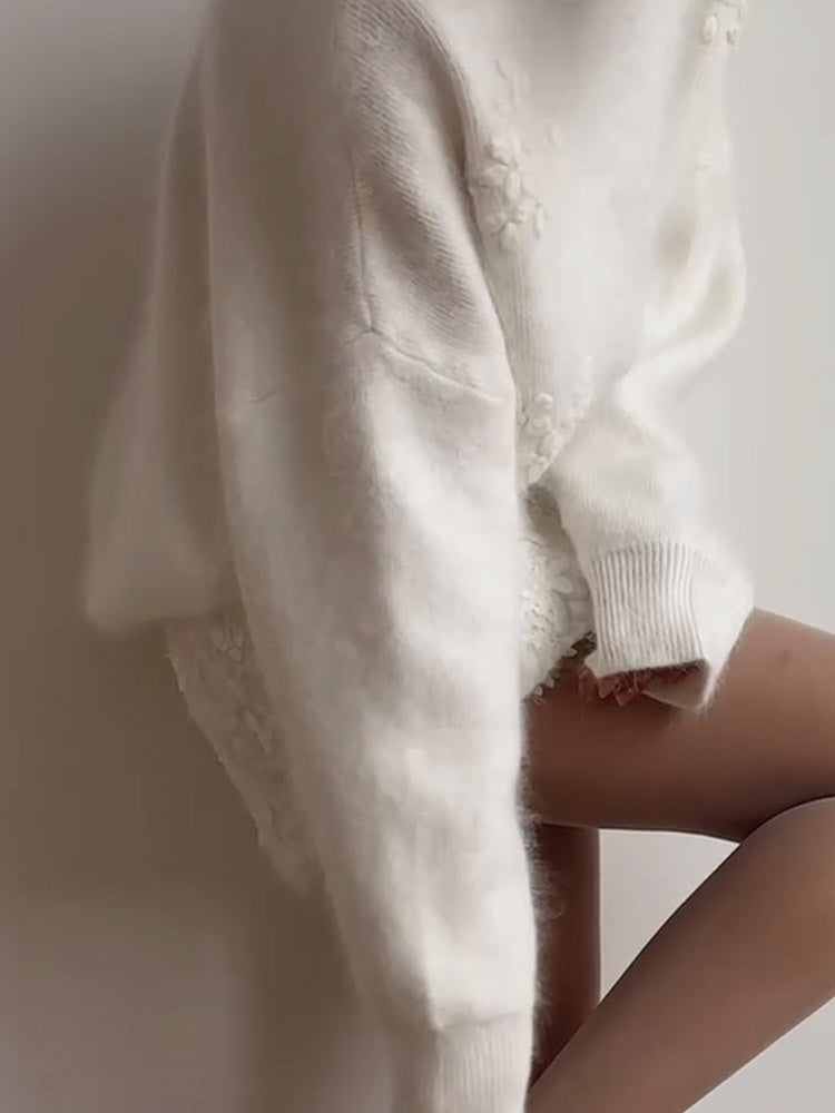 Дамски пуловер Snow Petals FW 2026-https://detail.1688.com/offer/853570416584.html?offerId=853570416584&spm=a260k.home2025.recommendpart.180%D0%B1%D1%8F%D0%BB%D0%BE%D1%82%D0%BE-Thedresscode