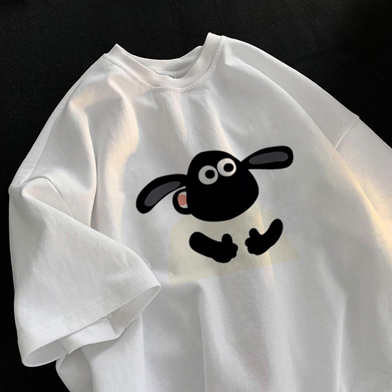 Дамска тениска Happy sheep SS23-Дамска тениска SS23-Thedresscode