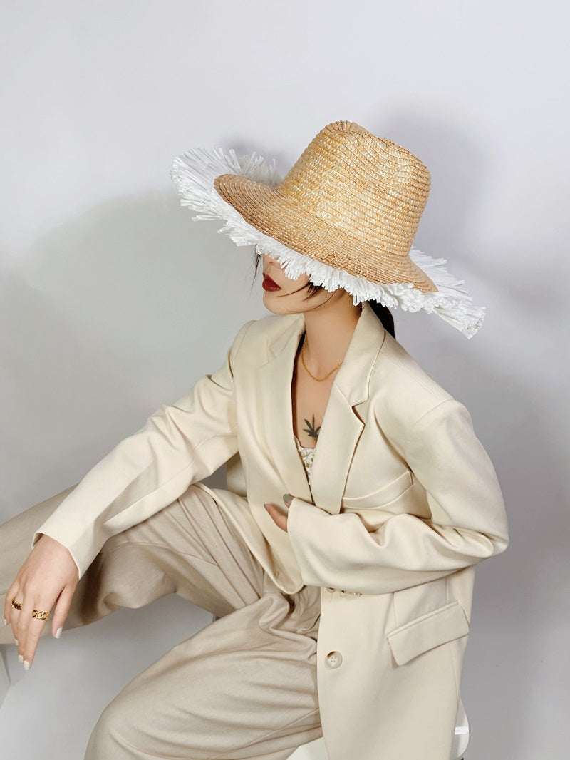 Дамска лятна шапка Straw hat SS24-Дамска лятна шапка BELLISSIMA SS24-Thedresscode