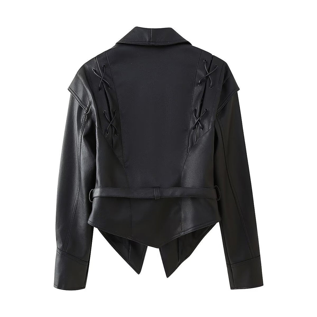 Дамско кожено яке Tassel SS26
