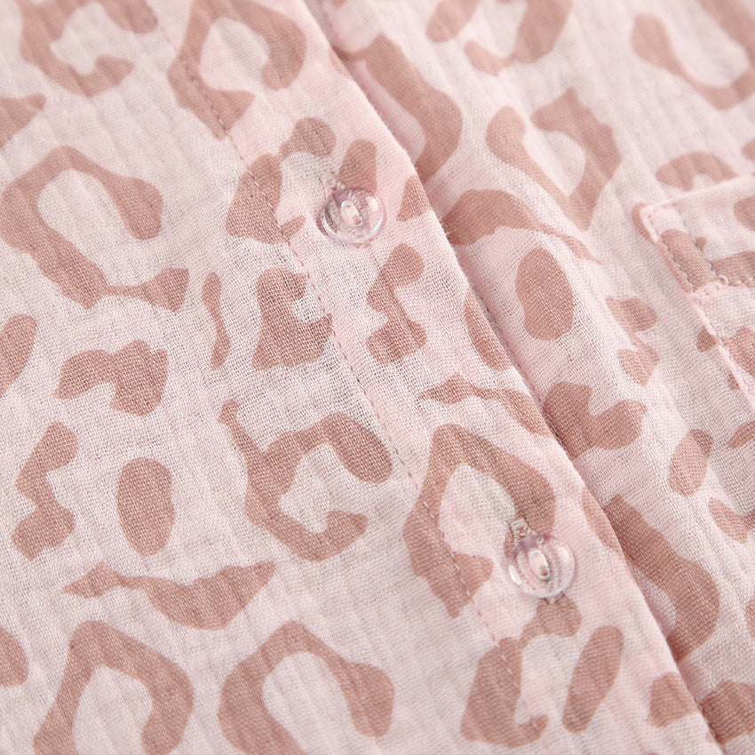 Дамска пижама Rosé Leopard FW 2026-Thedresscode