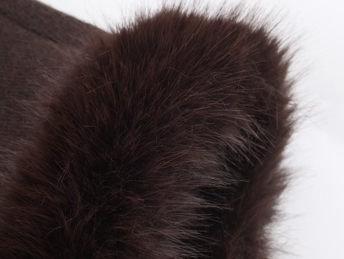 Дамско пончо Cocoa Fur SS27