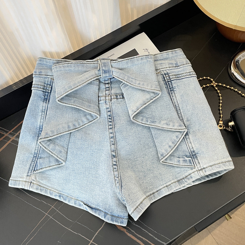 Дамски къси панталони Denim Bow SS26