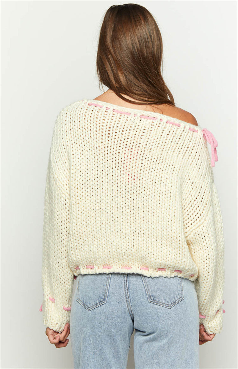 Дамски пуловер Knitted Ribbon FW 2026-https://detail.1688.com/offer/815199421755.html?_t=1752743079639&spm=a2615.7691456.co_0_0_wangpu_score_0_0_0_0_0_0_0000_1.0-Thedresscode