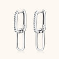 Дамски обеци Silver Sleek Chain SS26