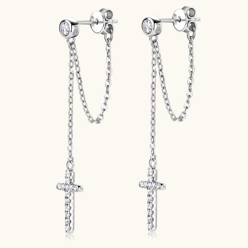 Дамски обеци Cross Chain SS26