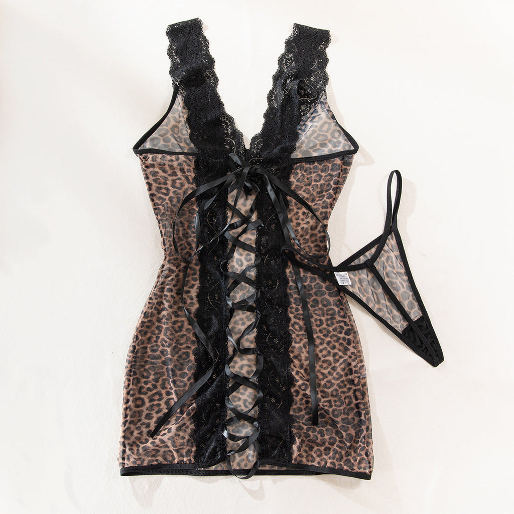 Дамска нощница бельо Leopard Print SS26