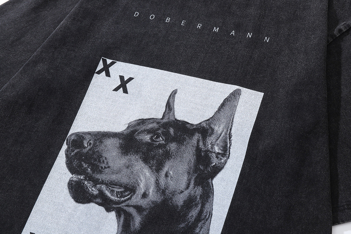 Мъжка Овърсайз тениска Dobermann-tshirts-Thedresscode