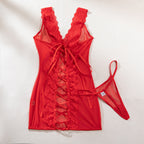 Дамско бельо нощница Red Lace Night SS26