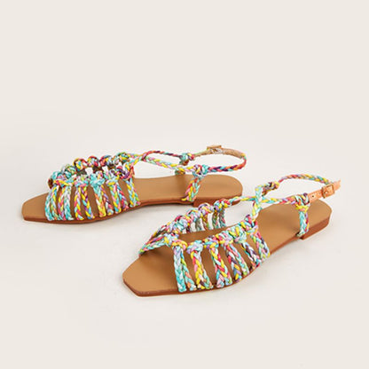 Дамски сандали Colorful Braid SS25-https://detail.1688.com/offer/739024516151.html?spm=a262uh.11734178.favorite-offers-offer-list-offer1.2.52422ef6oWl4q7-Thedresscode