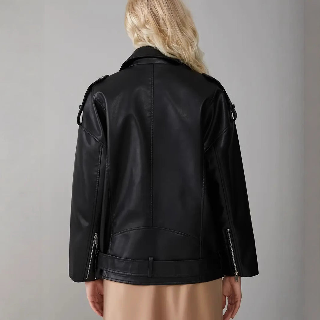 Дамско кожено яке Oversize FW 2026-https://detail.1688.com/offer/851196958599.html?spm=a261y.7663282.1081181309116.8.49d42cb2QC7KQp-Thedresscode