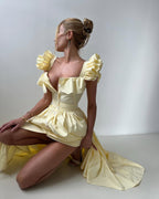 Дамска рокля Sunbeam Frill SS25-https://detail.1688.com/offer/933517761541.html-Thedresscode