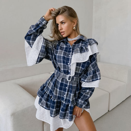 Дамска рокля Ruffle SS25-https://item.taobao.com/item.htm?id=837408218629-Thedresscode