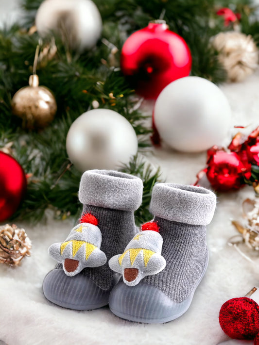 Детски Коледни обувки Grey A bell 24'-Детски Коледни обувки Grey A bell 24'-Thedresscode