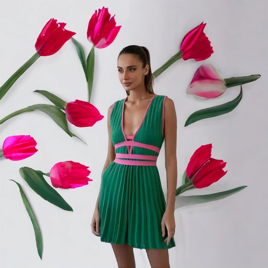 Дамска рокля Green All much-Apparel & Accessories-Thedresscode