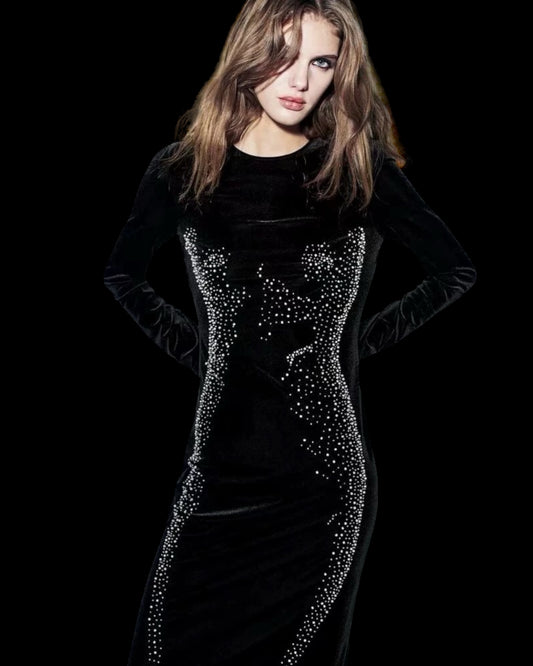 Дамска рокля Crystal Application-Dresses-Thedresscode