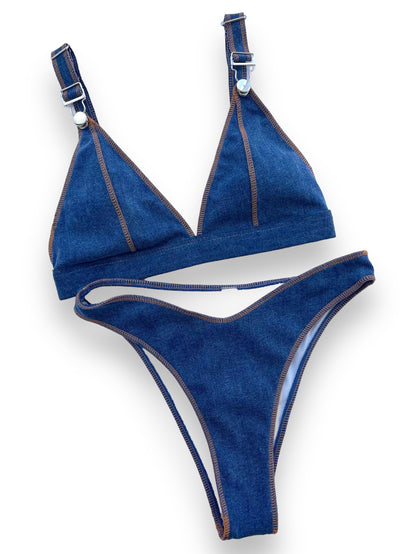 Дамски бански Denim Charlize 24'-Swimwear-Thedresscode