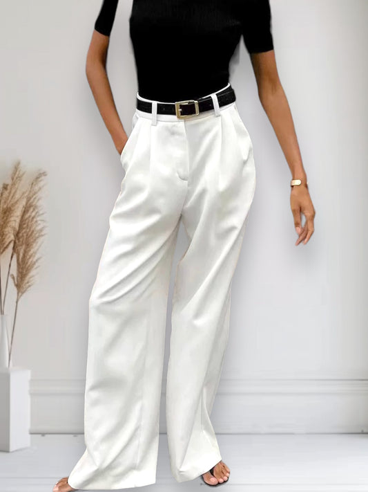 Дамски панталон White Style SS24-Pants-Thedresscode