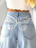 Дамски дънки Spiral butterfly **SALE 25**-Дамски дънки Mugler spiral-Thedresscode