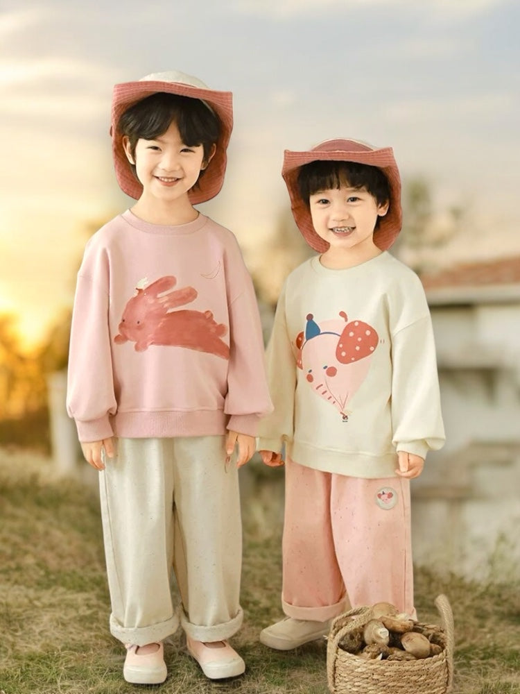 Детска блуза с дълъг ръкав Happy Zoo/ ORGANIC COTTON-Thedresscode