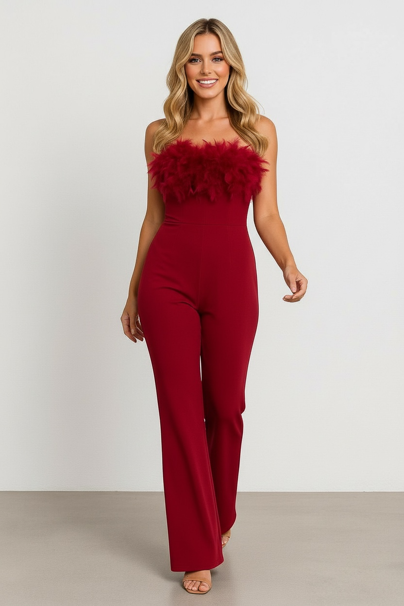 Дамски гащеризон Feathers Red SS26