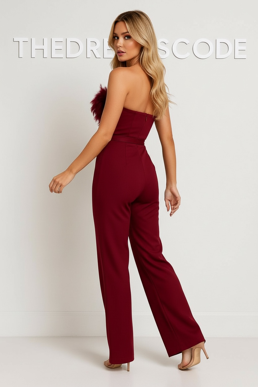 Дамски гащеризон Feathers Bordo SS26