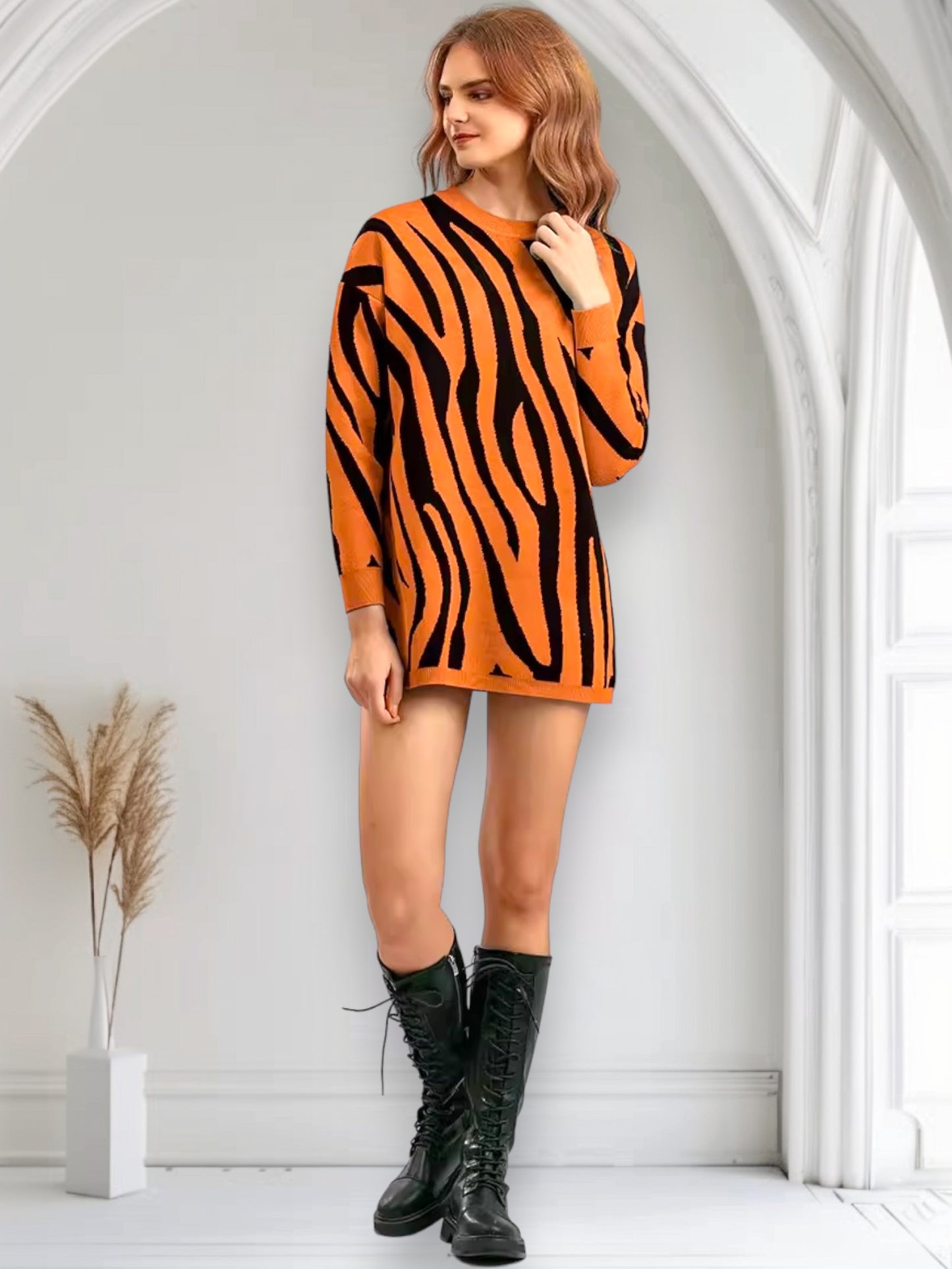 Дамски пуловер Colored Zebra 24'-Дамски пуловер Colored Zebra 24'-Thedresscode