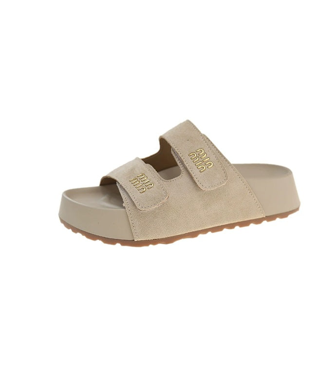 Дамски чехли Calma Beige SS26