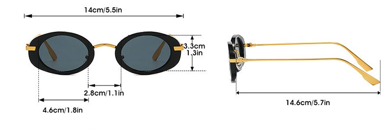 Дамски слънчеви очила Tiny Ovals SS26-Thedresscode
