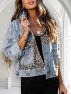 Дамско яке Denim Leopard FW 2026-Дамско яке Denim Leopard 24'-Thedresscode