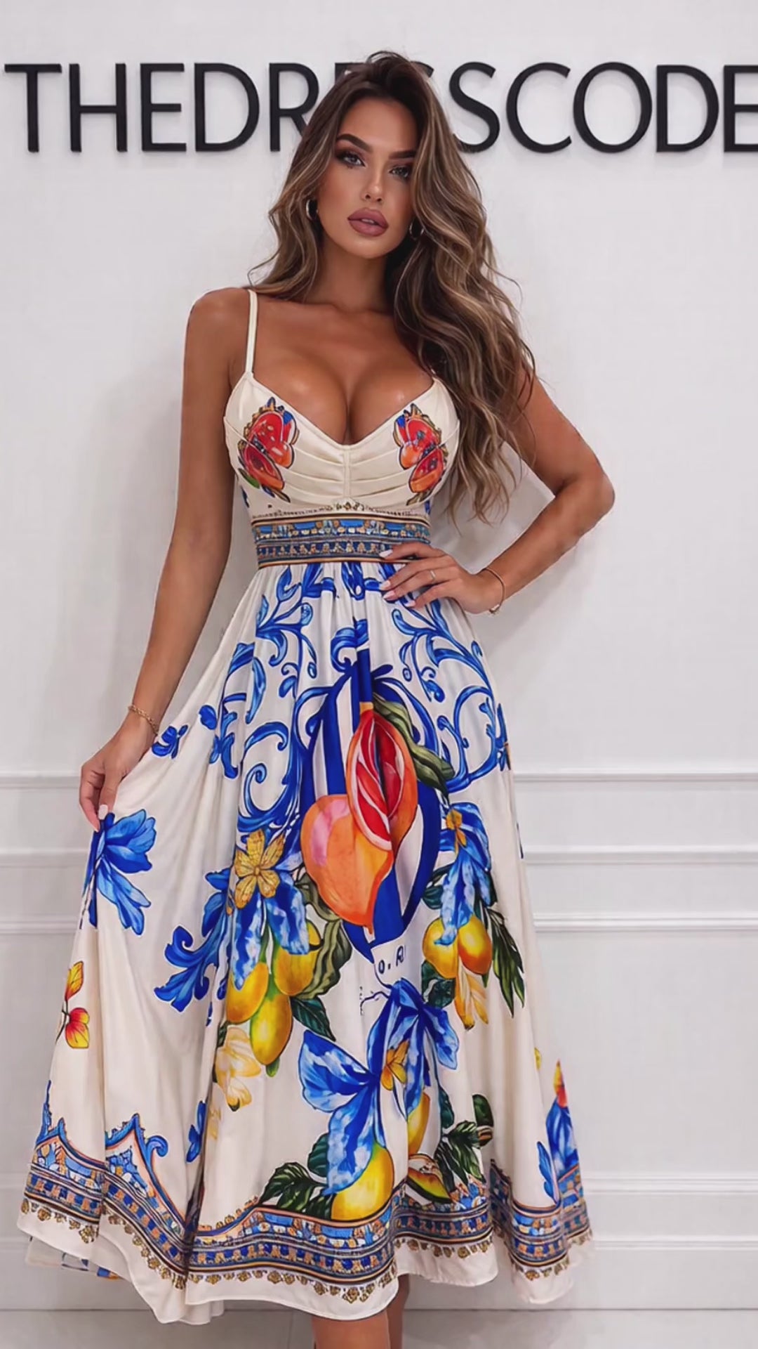 Дамска рокля Mediterranean Bloom SS26
