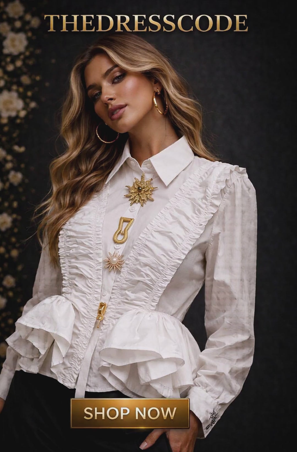 Дамска риза Elara White SS27