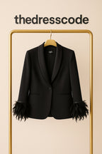Дамски блейзър с пера FW 2026-Дамски блейзър с пера 24'-Thedresscode