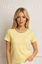 Дамска блуза с къс ръкав Sunlight Crystal SS26