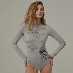 Дамско боди Ink Notes SS26