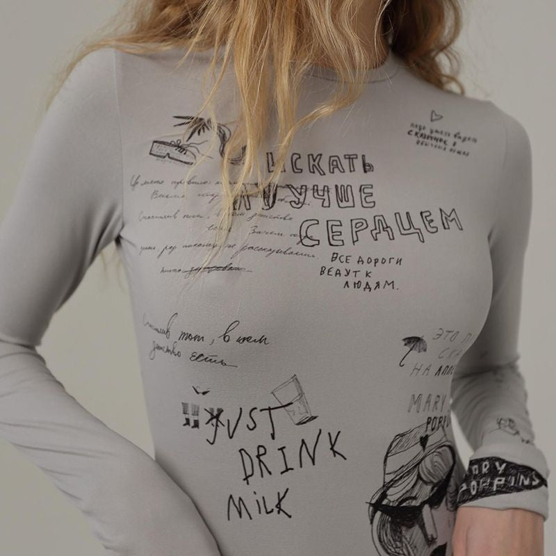 Дамско боди Ink Notes SS26