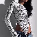 Дамско боди Abstract Faces SS26