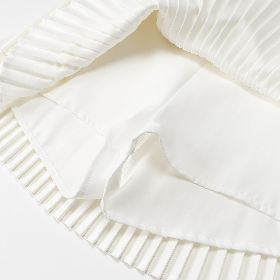 Дамски гащеризон White Pleated  SS26