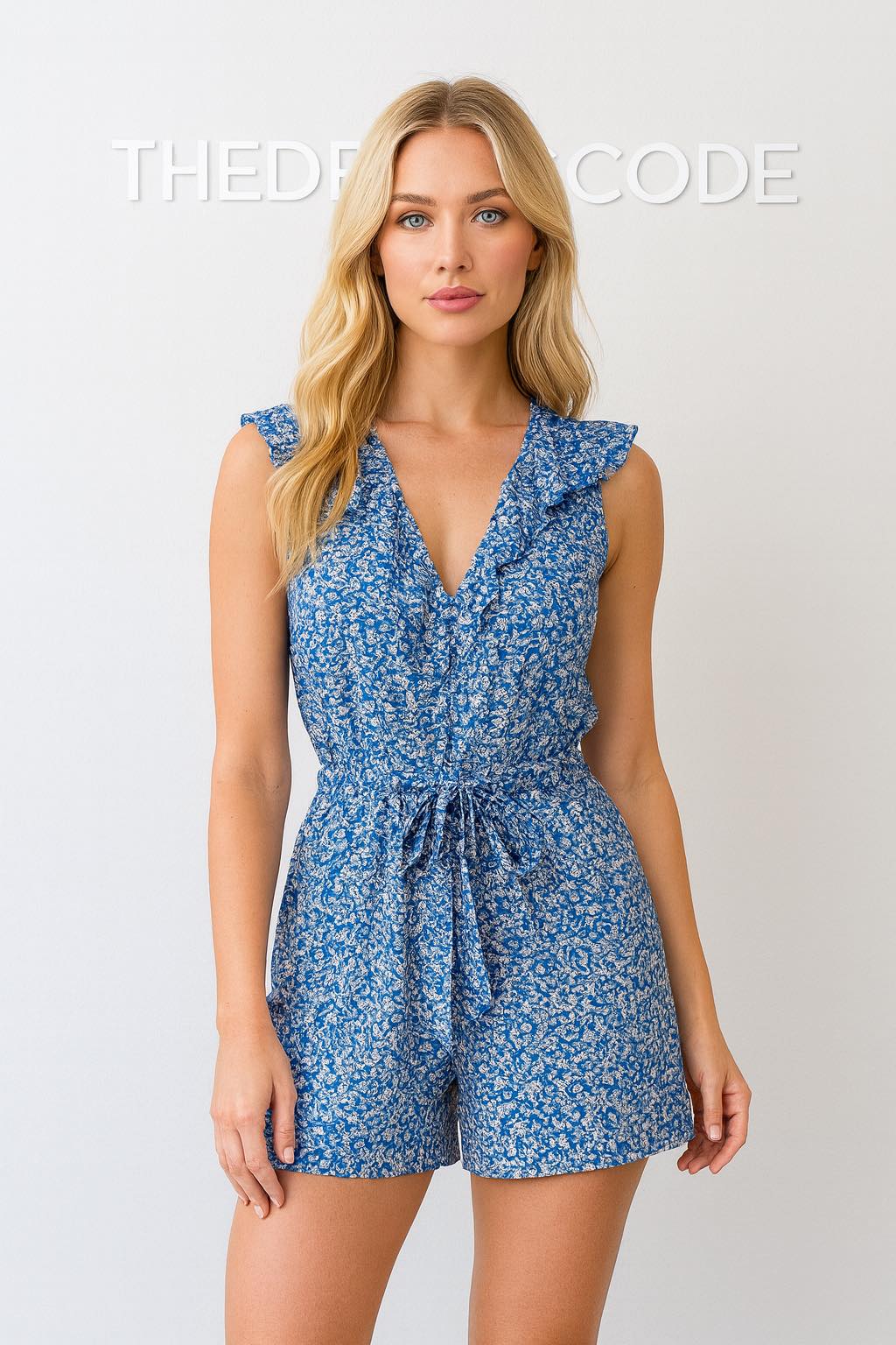 Дамски гащеризон Blue Blossom Ruffle SS26