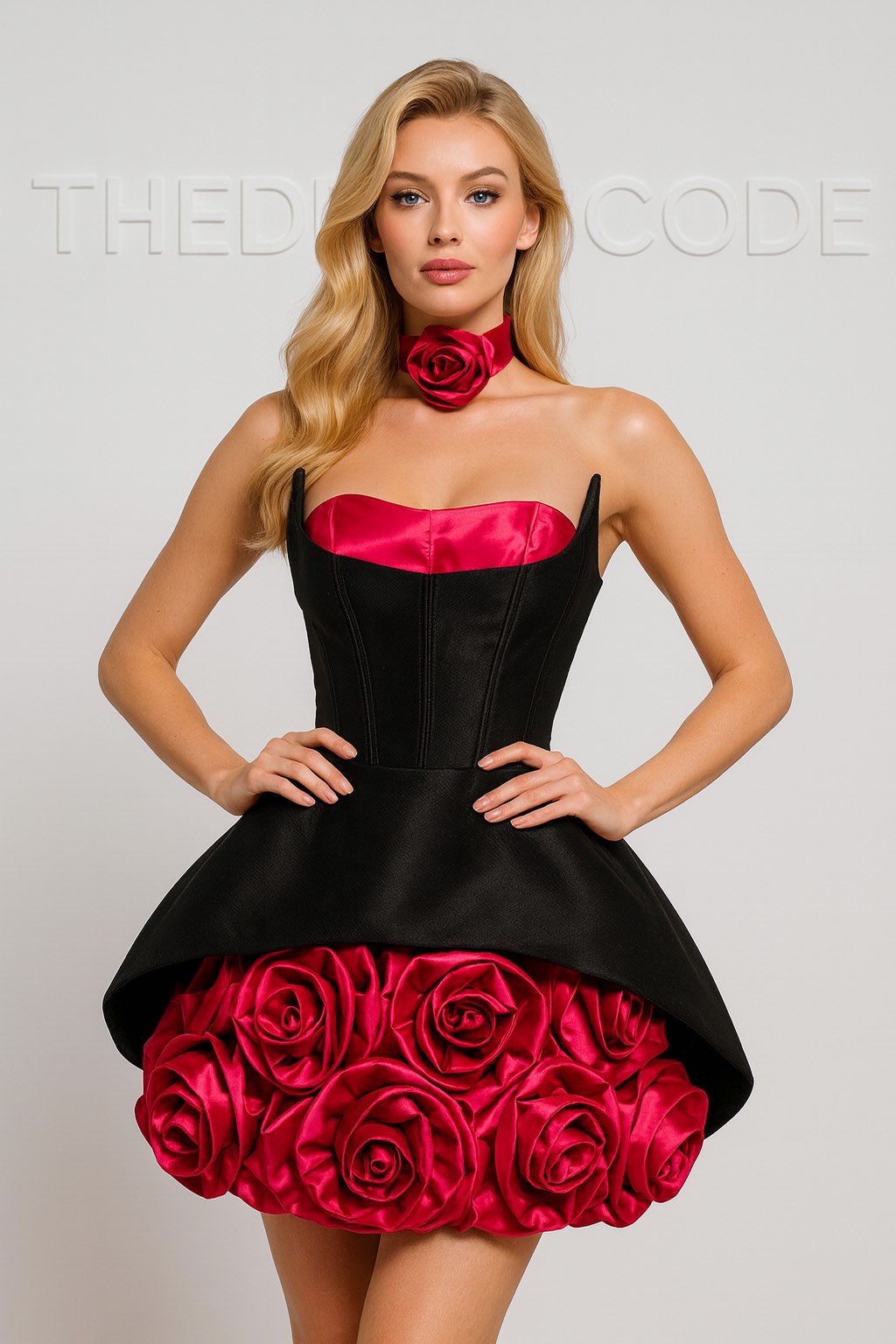 Дамска рокля Red Rose Couture SS26