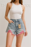 Дамски къси панталони Pink Ripped SS26