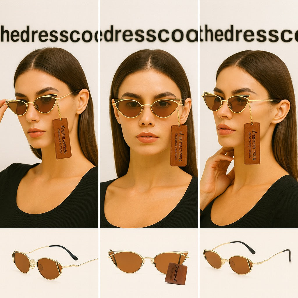 Дамски слънчеви очила Golden Mirage SS26-Thedresscode