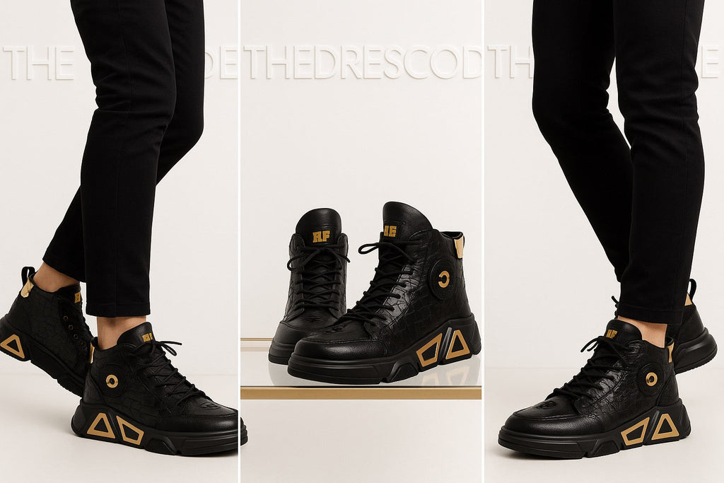 Мъжки високи кецове Golden Apex SS26-Thedresscode